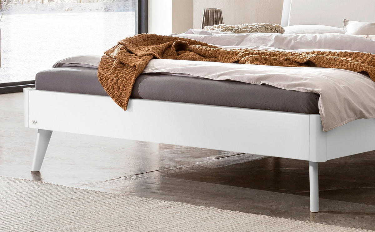 BETT 140/200 cm  in Weiß  - Weiß, Design (140/200cm) - Hasena