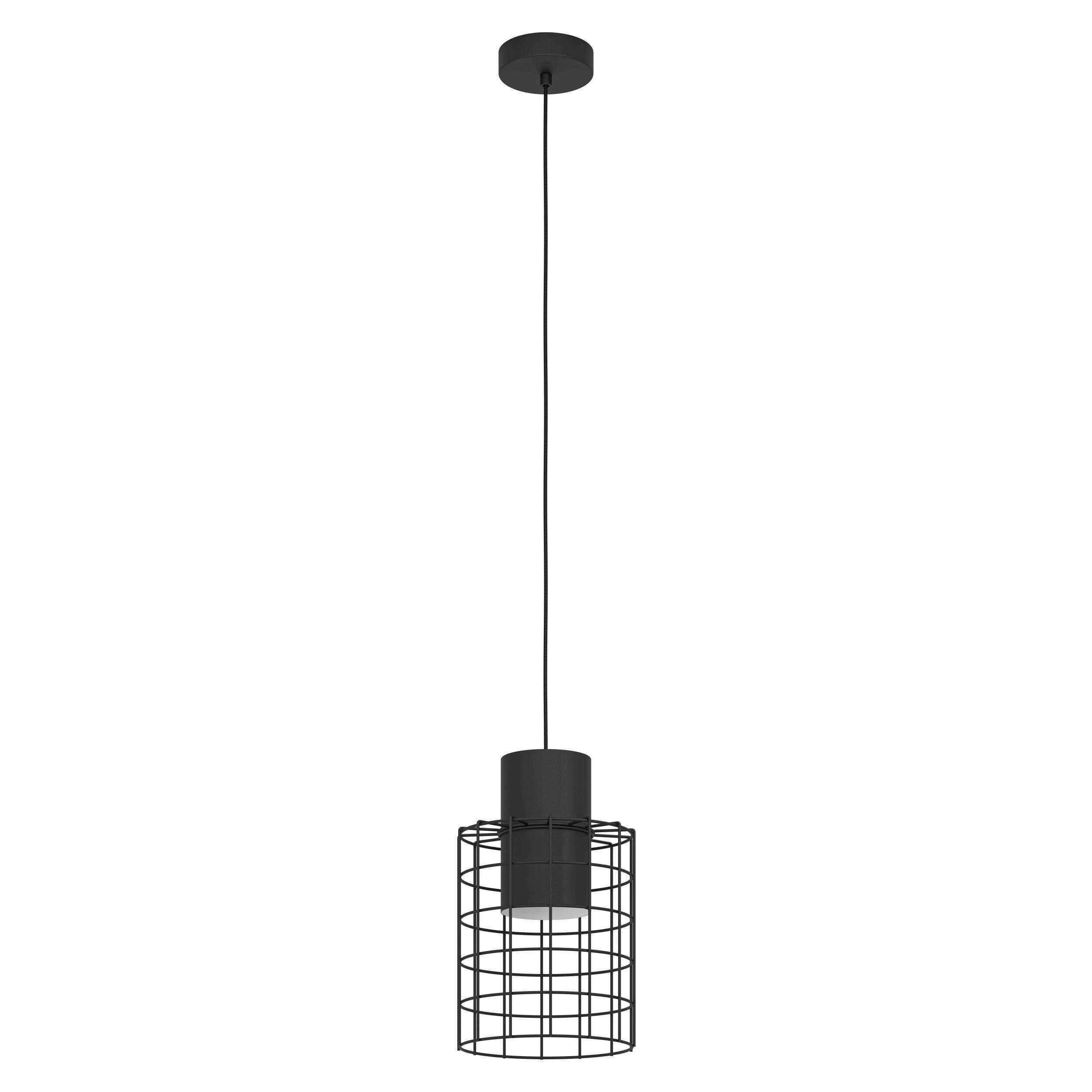 HÄNGELEUCHTE 20/110 cm  - Schwarz/Weiß, KONVENTIONELL, Metall (20/110cm) - Eglo