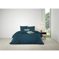 ÁGYNEMŰHUZAT-GARNITÚRA 220/200 cm  - fekete/sötétzöld, Basics, textil (220/200cm)