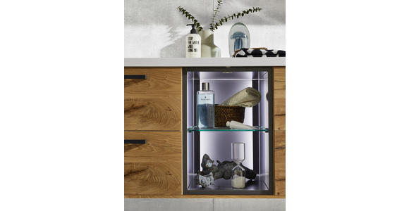 SPIEGELSCHRANK 155/75/18,8 cm  - Alteiche, KONVENTIONELL, Glas/Holz (155/75/18,8cm) - Dieter Knoll