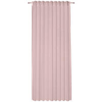 FERTIGVORHANG transparent  - Rosa, Basics, Textil (140/245cm) - Boxxx