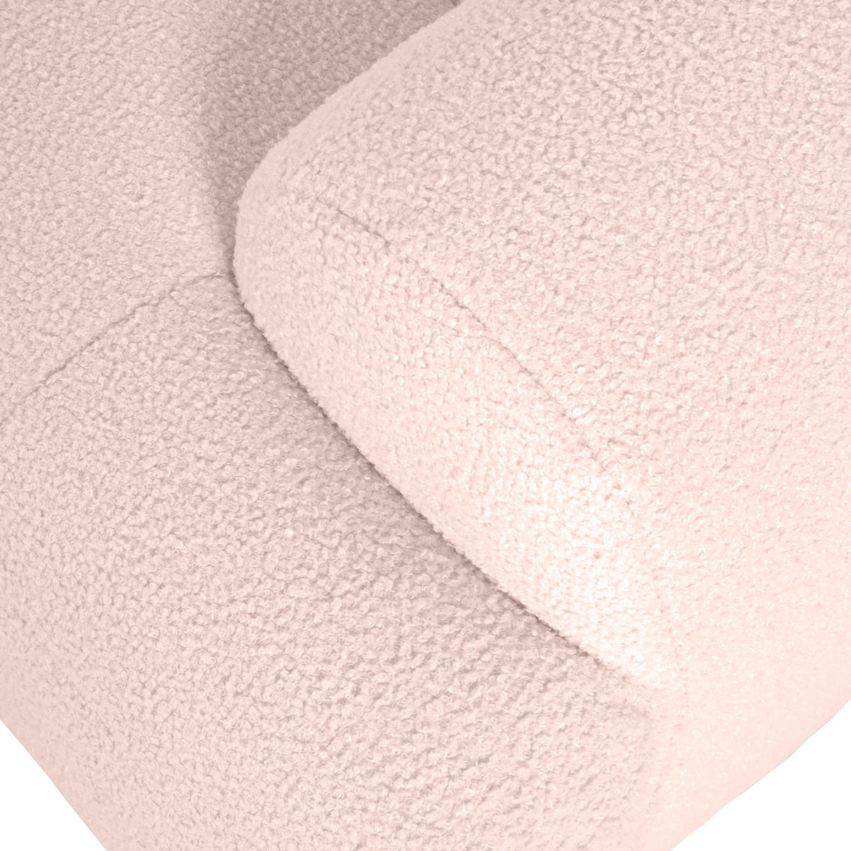 ECKSOFA Rosa Flachgewebe  - Schwarz/Rosa, KONVENTIONELL, Kunststoff/Textil (195/286cm) - Carryhome