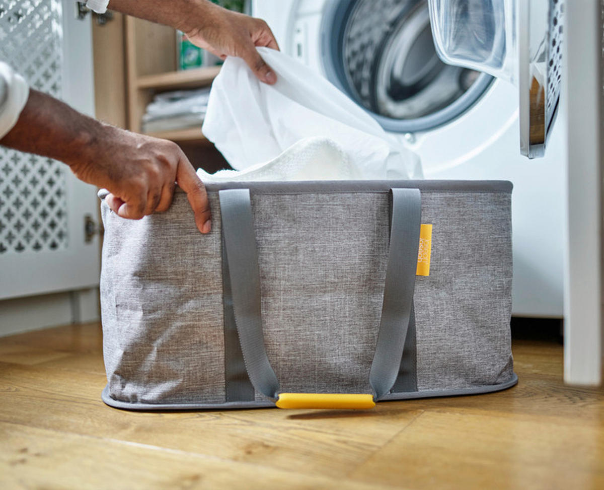 KANTA ZA VEŠ     52/24,5/35,8 cm     - siva, Osnovno, prirodni materijali (52/24,5/35,8cm) - Joseph Joseph