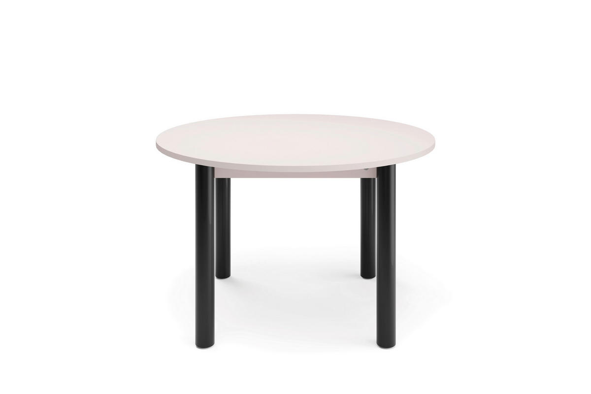 ESSTISCH in Metall, Holzwerkstoff 120/120/76 cm  - Greige/Schwarz, Natur, Holzwerkstoff/Metall (120/120/76cm) - Tom Tailor