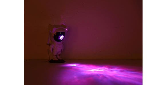 LED-DEKOLEUCHTE Astronaut 12/13/23 cm  - Weiß/Grau, Design, Kunststoff (12/13/23cm) - Novel