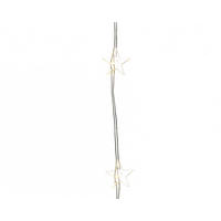 LICHTERKETTE 195 cm  - Transparent/Silberfarben, KONVENTIONELL, Kunststoff (195cm)