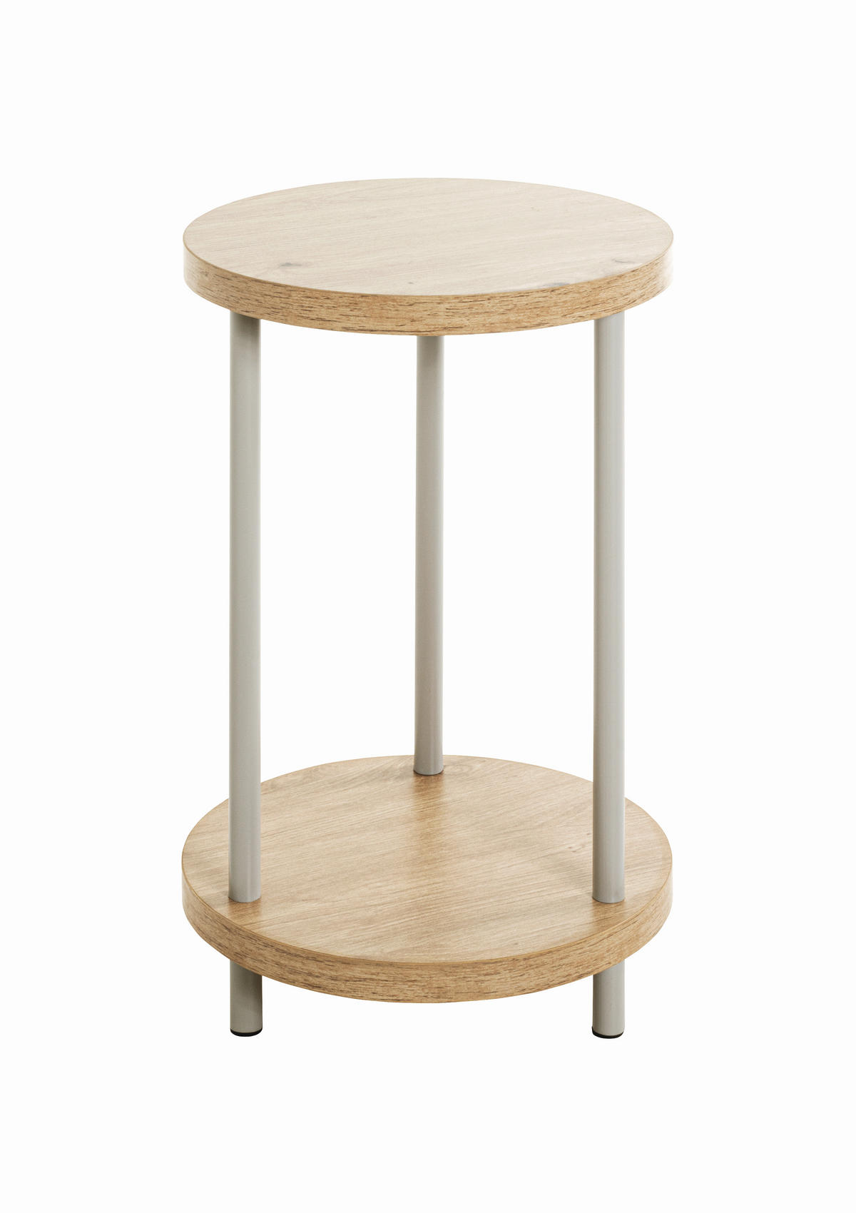 PRÍRUČNÝ STOLÍK, sivá, farba duba, béžová - sivá/farba duba, Trend, kov/kompozitné drevo (30/50cm)