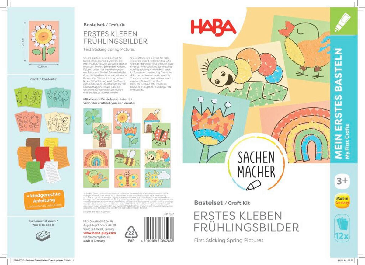 BASTELSET - Multicolor, Basics, Papier (17,5/1,0/25,0cm) - Haba