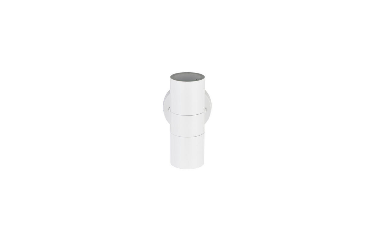 AUSSENWANDLEUCHTE Turia 16,5/9,5/11,5 cm  - Klar/Weiß, Design, Glas/Metall (16,5/9,5/11,5cm) - Trio Leuchten