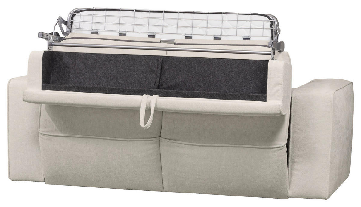 SCHLAFSOFA  in Chenille Beige, Hellbraun  - Hellbraun/Beige, Design, Kunststoff/Textil (227/74/105cm) - Novel