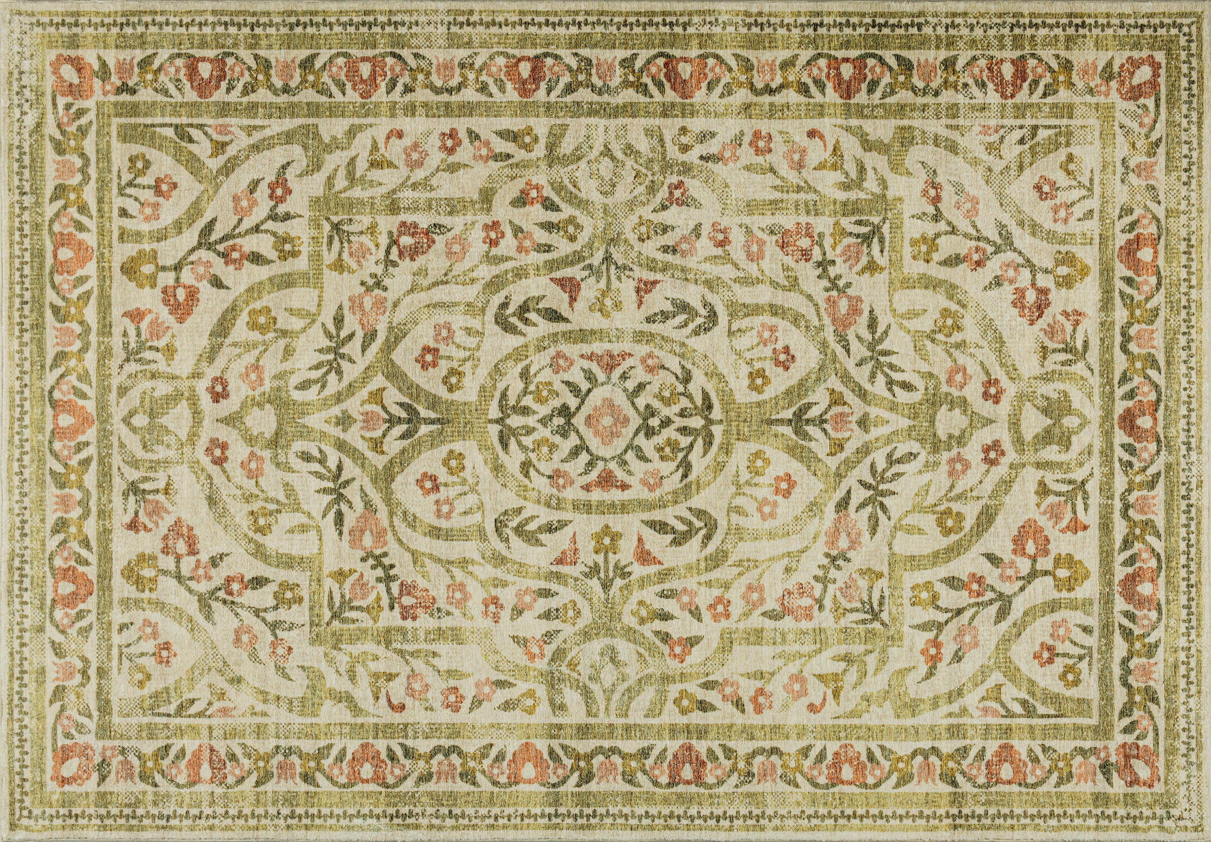 FLACHWEBETEPPICH Wohnzimmer 160/230 cm Mirela Beige rechteckig  - Beige, LIFESTYLE, Kunststoff/Textil (160/230cm) - wash+dry