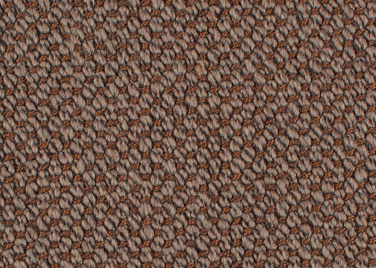 ECKSOFA in Flachgewebe Braun  - Anthrazit/Braun, Design, Textil/Metall (230/254cm) - Johann Jakob