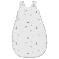 BABYSCHLAFSACK Modern Clouds    90   - Grau/Grün, Trend, Textil (90null) - Patinio