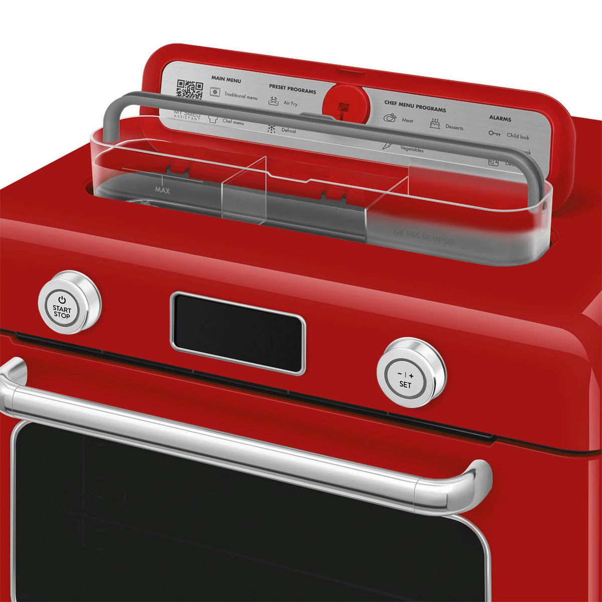 MINIBACKOFEN 50´s Style  - Rot, Basics, Metall (50/40/51cm) - SMEG