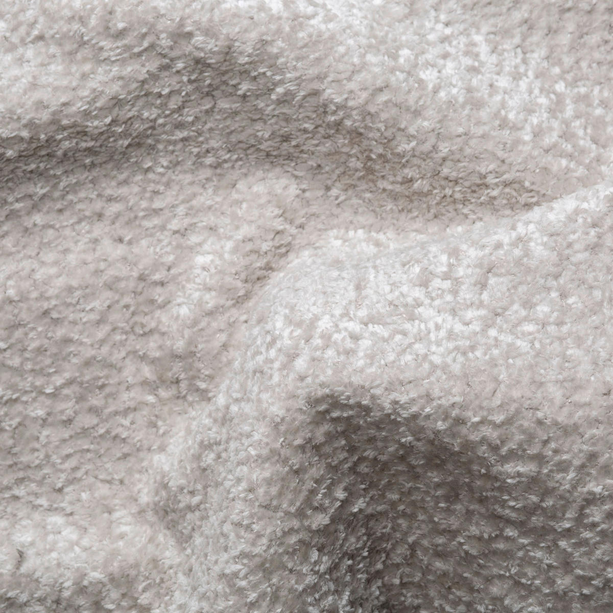 ECKSOFA in Chenille Ecru  - Ecru/Schwarz, Konventionell, Holz/Textil (180/266cm) - MID.YOU