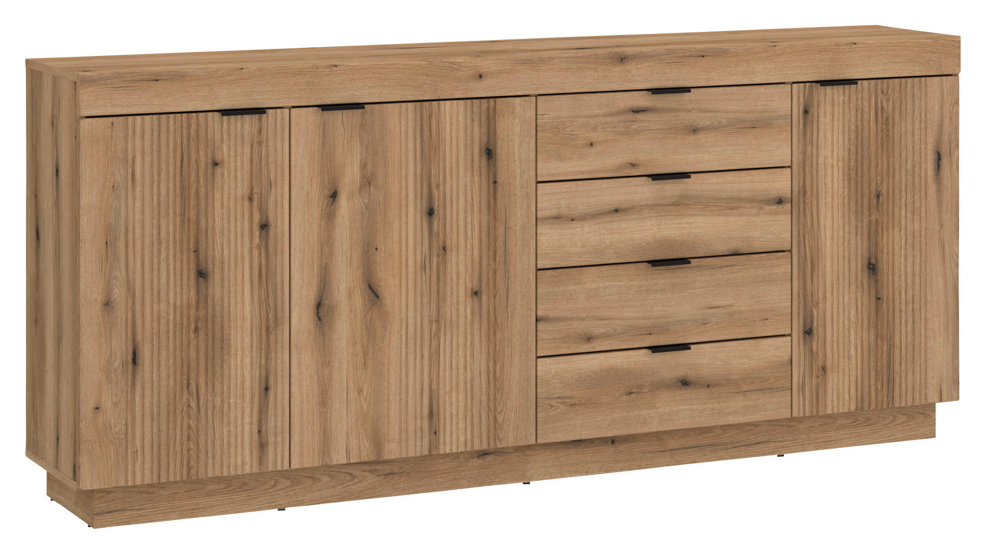 Sideboard Delamar Eichefarben Dekor B: 185,9 Cm