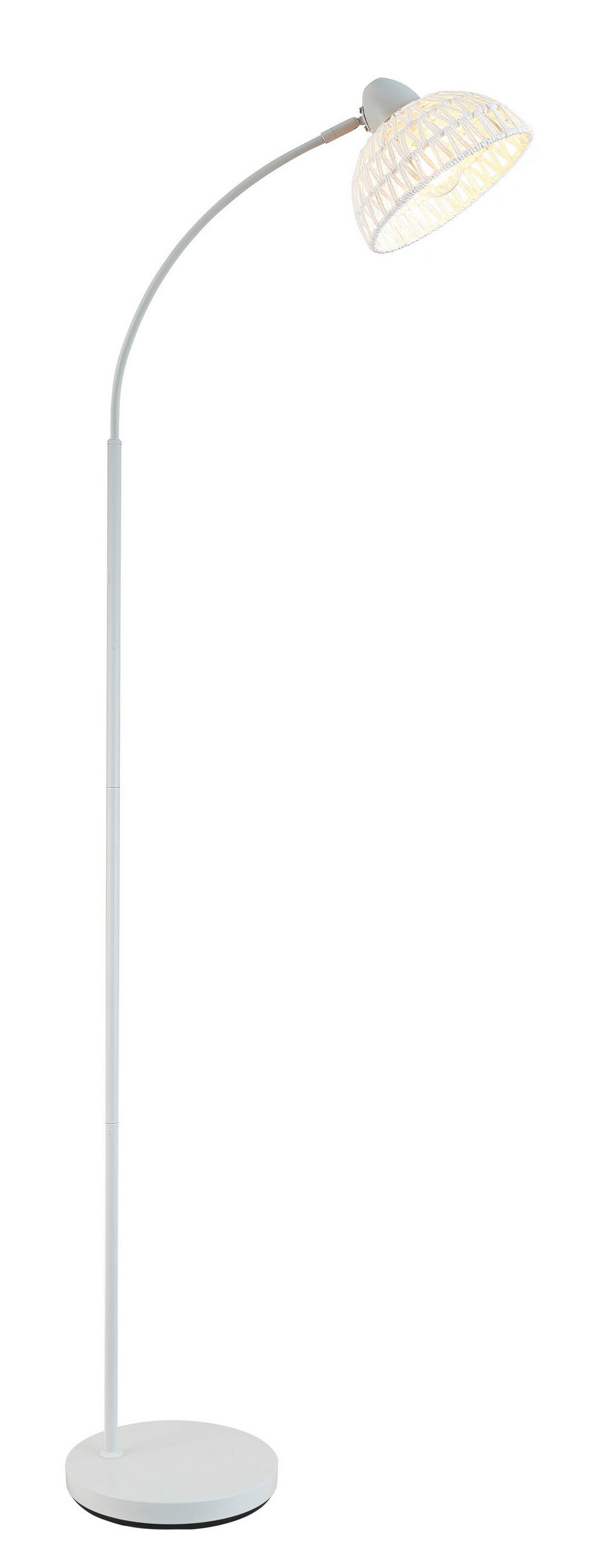 STEHLEUCHTE 55/24/155 cm    - Weiß, Trend, Papier/Metall (55/24/155cm) - Novel