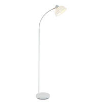 STEHLEUCHTE - Weiss, Trend, Papier/Metall (55/24/155cm) - Novel