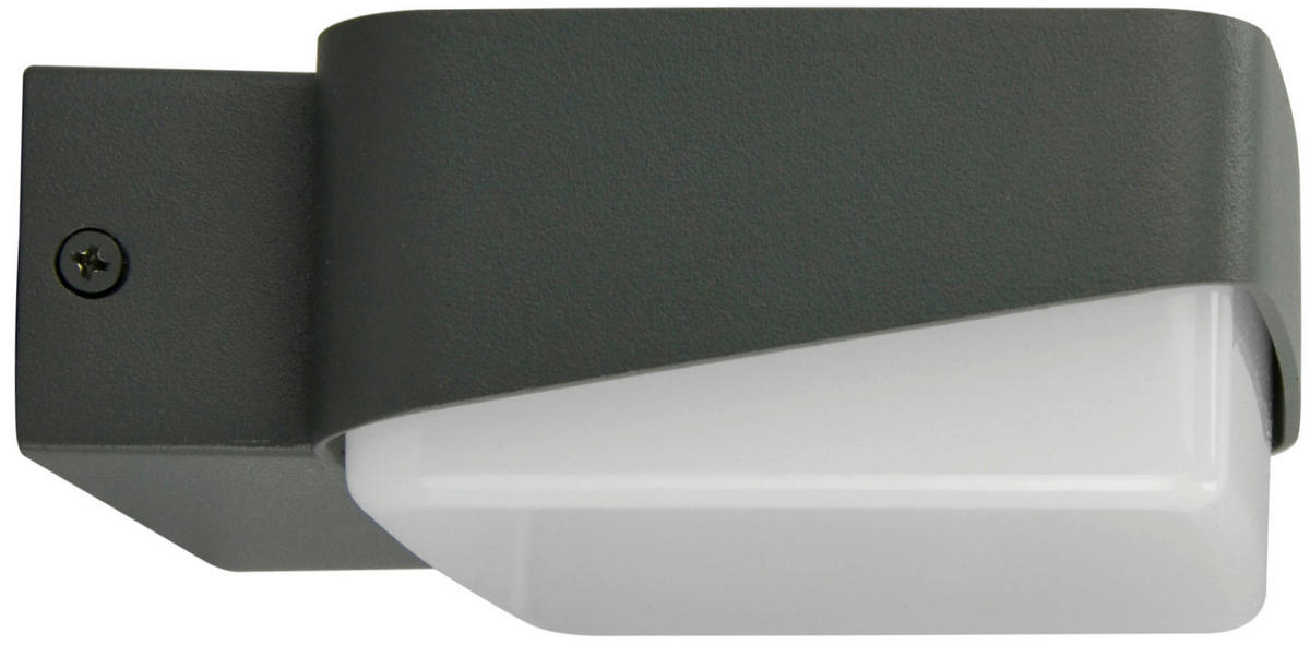 AUßENWANDLEUCHTE Loggia 5/12,5/13,6 cm   - Anthrazit, Design, Metall (5/12,5/13,6cm)