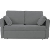 SCHLAFSOFA Chenille Grau  - Schwarz/Grau, KONVENTIONELL, Kunststoff/Textil (150/88/91cm) - Sedda