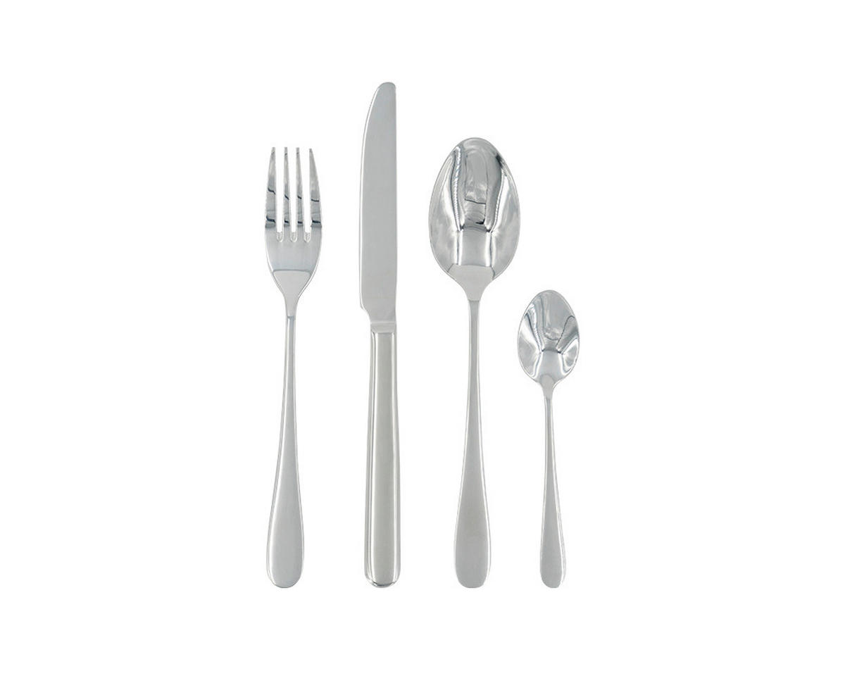 BESTECKSET Michelino 24-teilig Edelstahl  - Silberfarben, Basics, Metall (7/29/21cm)