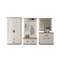 GARDEROBE 5-teilig  in 341/201/45 cm  - Hellbraun/Pinienfarben, Design, Holzwerkstoff (341/201/45cm) - MID.YOU