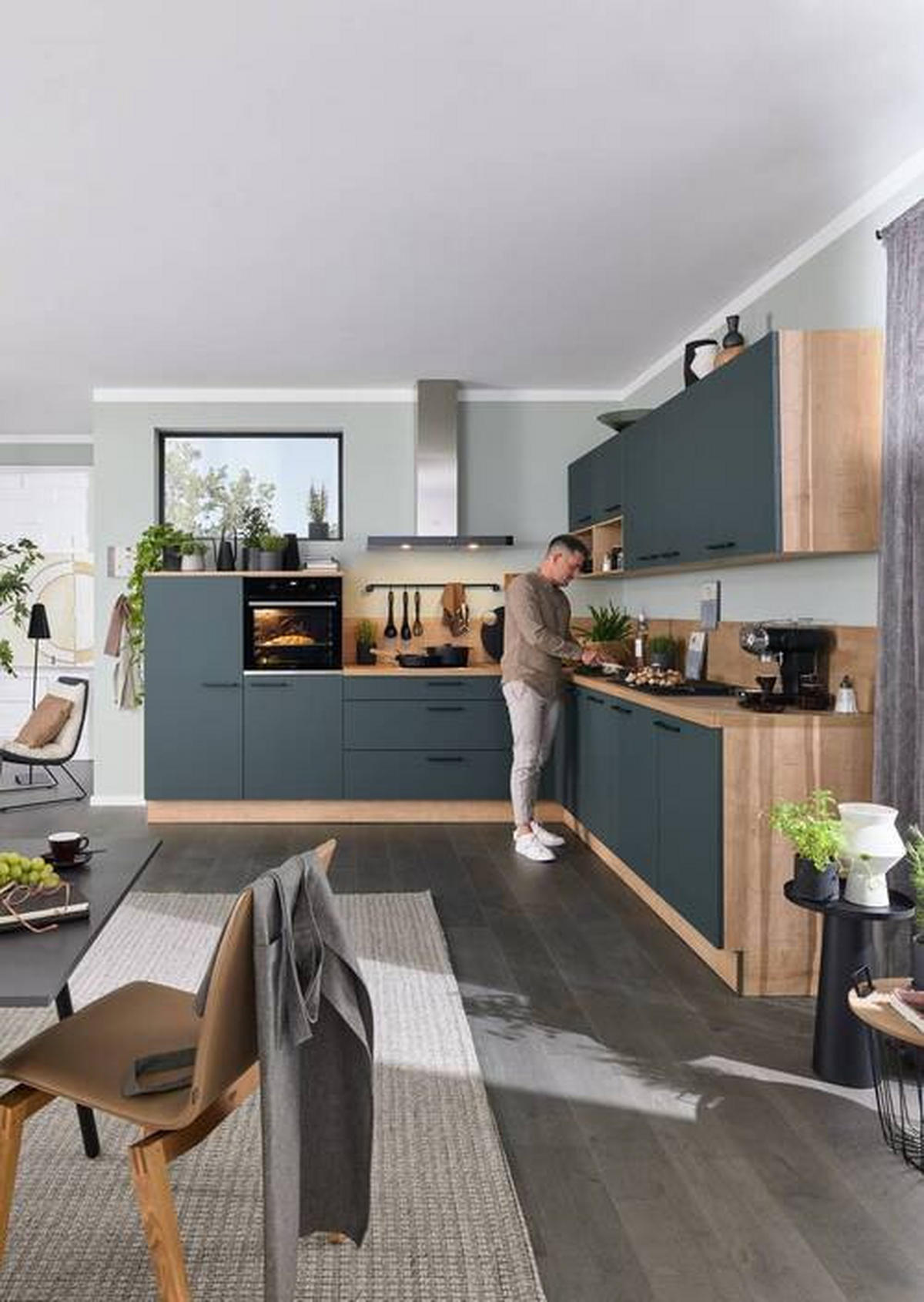EINBAUKÜCHE   - Eichefarben, Design, Holzwerkstoff - Nolte Küchen