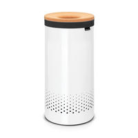 WÄSCHETONNE - Weiss, Basics, Metall (30/63.5/30cm) - Brabantia