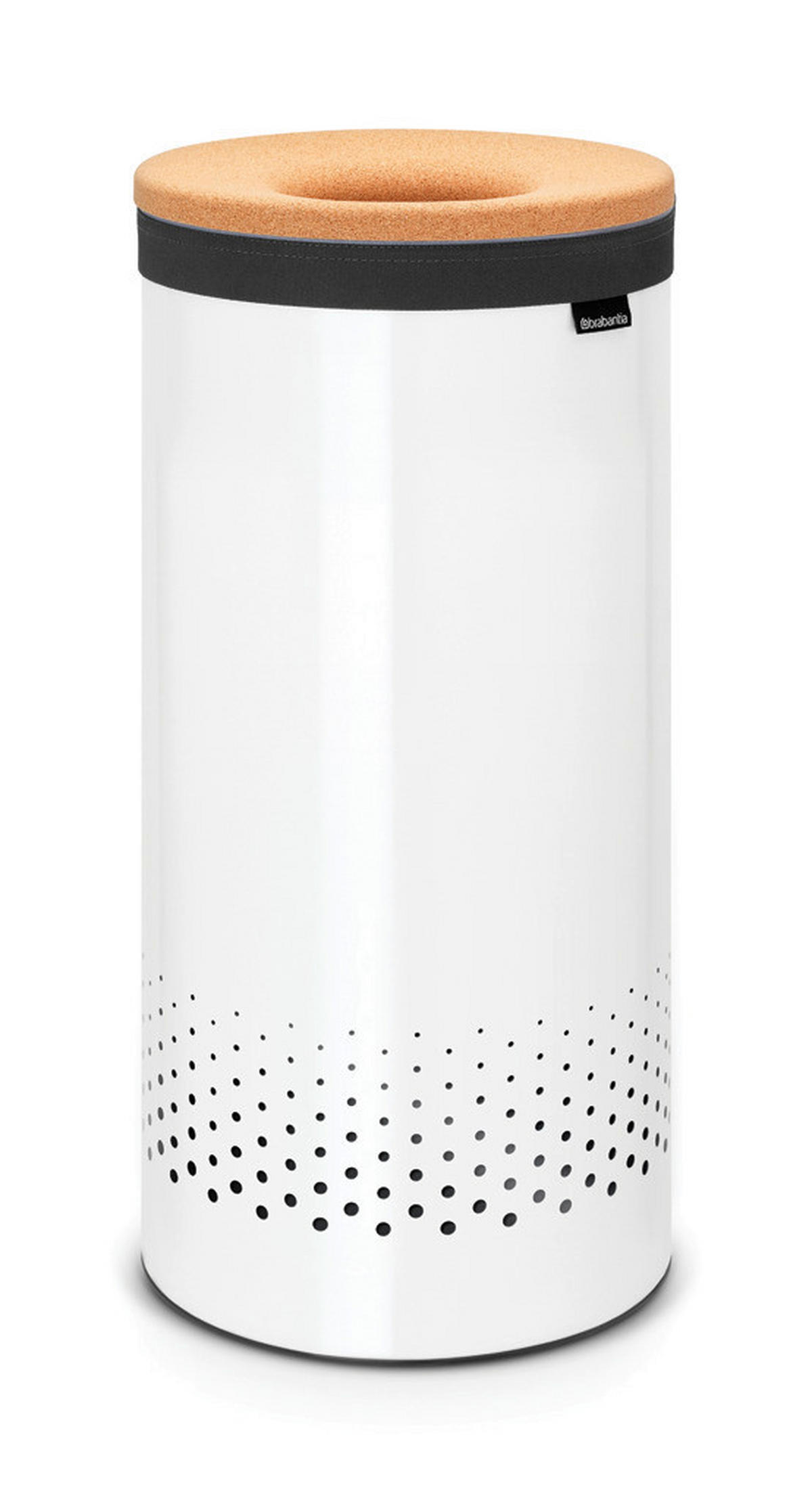 WÄSCHETONNE - Weiss, Basics, Metall (30/63.5/30cm) - Brabantia