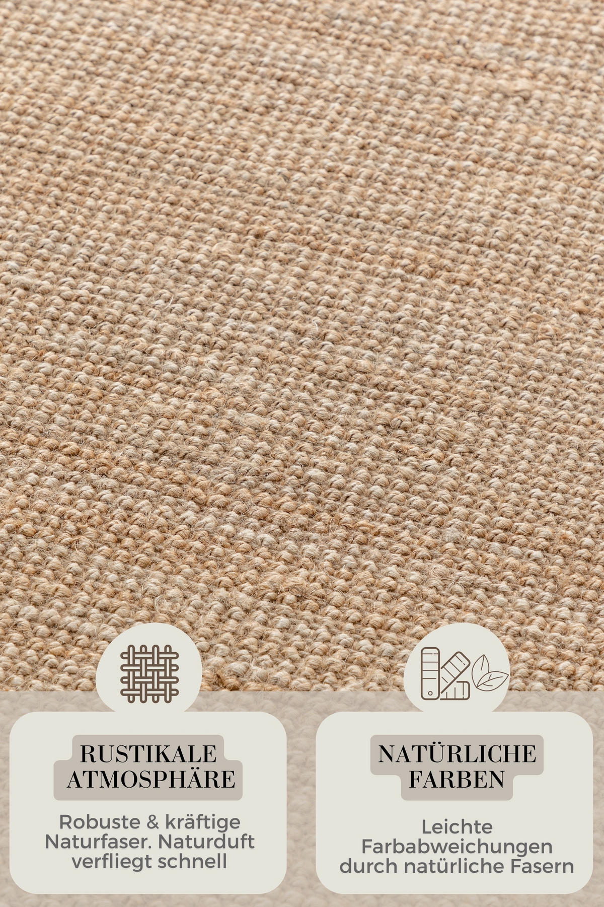 JUTETEPPICH 190/280/280 cm Bouclé Goldfarben rechteckig  - Goldfarben, Basics, Textil (190/280/280cm) - Hanse Home