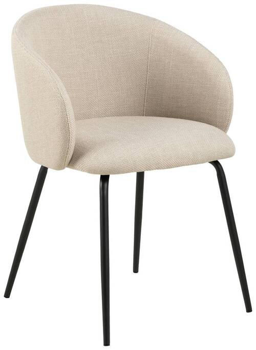 MID.YOU STOLIČKA S PODRÚČKAMI, tkaná textília, béžová