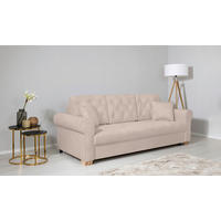 SCHLAFSOFA Beige  - Beige/Buchefarben, Design, Holz/Textil (240/94/98cm) - MID.YOU