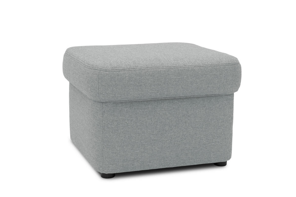 HOCKER Webstoff Mintgrün  - Schwarz/Mintgrün, KONVENTIONELL, Kunststoff/Textil (61/40/61cm) - MID.YOU