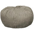 POUF Cord 60/30/60 cm  - Taupe, Design, Textil (60/30/60cm) - Carryhome