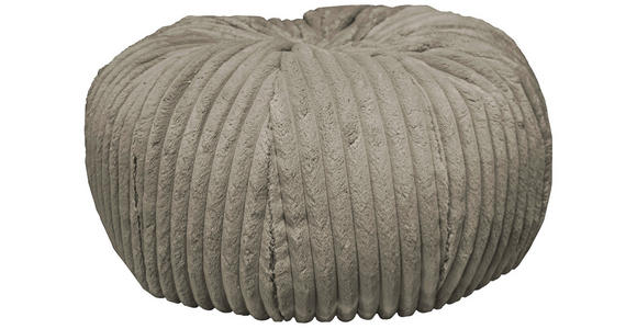 POUF Cord 60/30/60 cm  - Taupe, Design, Textil (60/30/60cm) - Carryhome