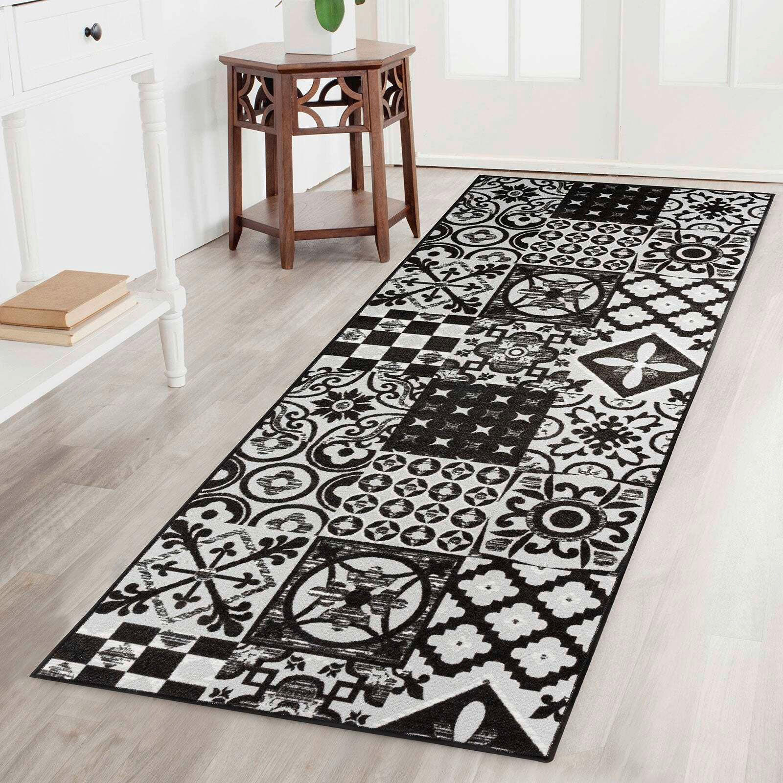 WEBTEPPICH 80/150 cm Schwarz  - Schwarz, Design, Kunststoff/Textil (80/150cm) - Novel