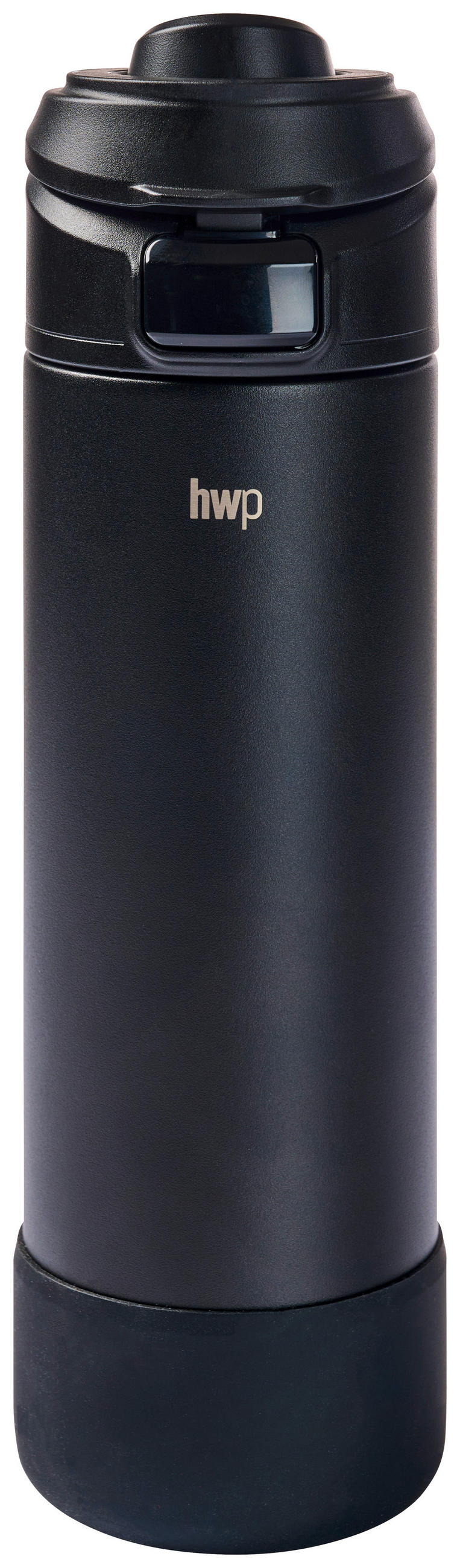 ISOLIERFLASCHE 0.71 l  - Schwarz, Trend, Kunststoff/Metall (7,5/26,5cm) - Homeware Profession.