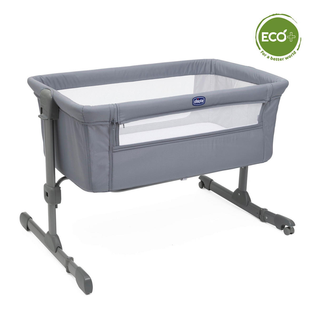 BEISTELLBETT NEXT2ME ESSENTIAL  - Grau, Basics, Textil/Metall (98/65/80/70,5cm) - Chicco