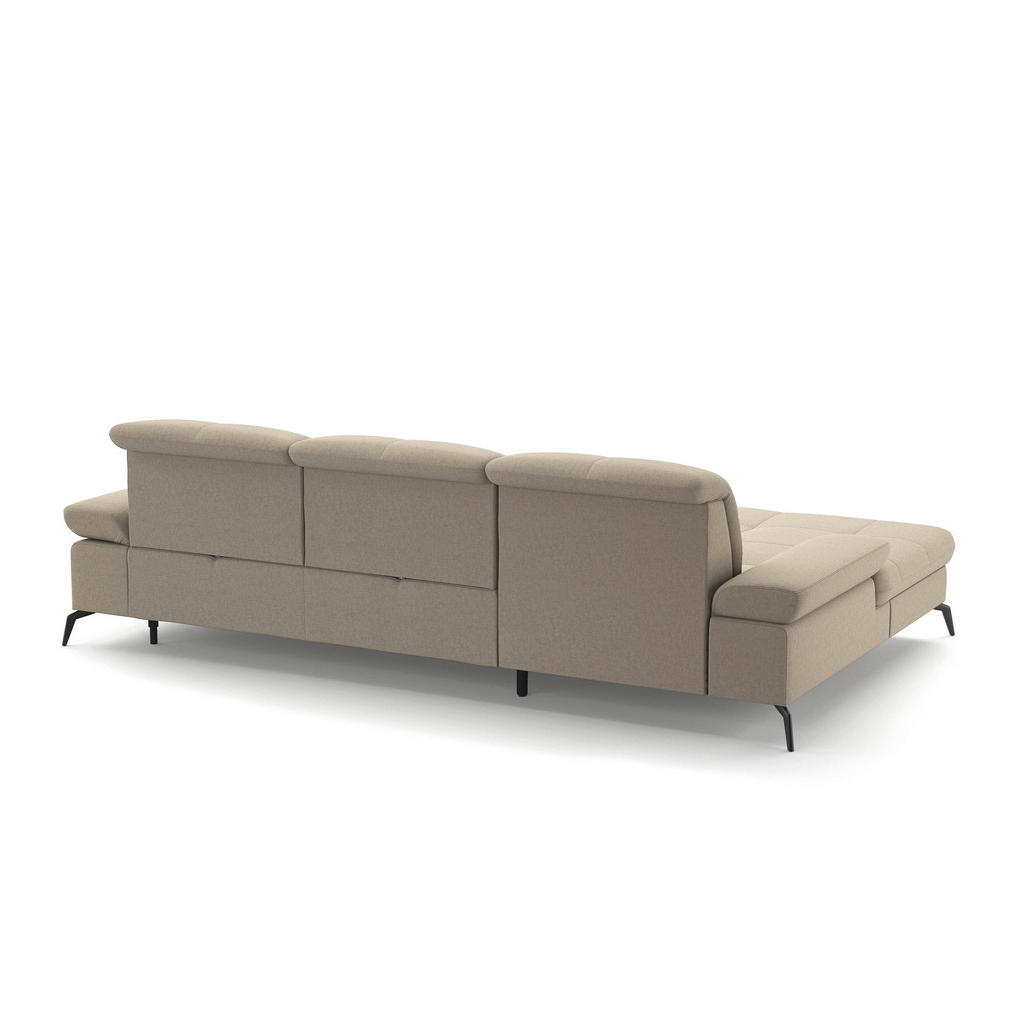 Thumbnail - Sit & More Ecksofa, Taupe, Textil, 4,5-Sitzer, Ottomane links, L-Form, 279x185 cm, Goldenes M, Oeko-Tex® Standard 100, M...