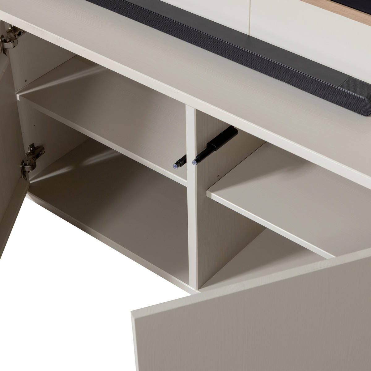 WOHNWAND  in Grau  160/215/40 cm  - Grau, Design, Holz (160/215/40cm) - Livetastic