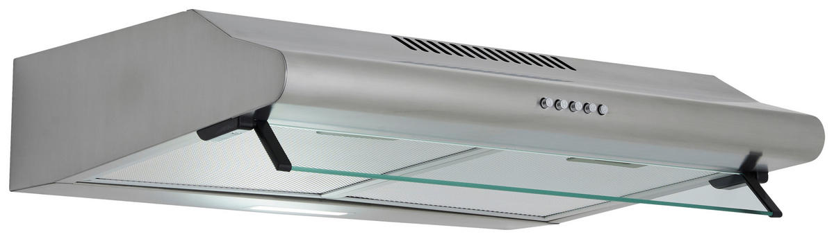 DUNSTABZUGSHAUBE CH1259IXCN  - Edelstahlfarben, Trend, Glas/Metall (60/13/50cm) - Respekta
