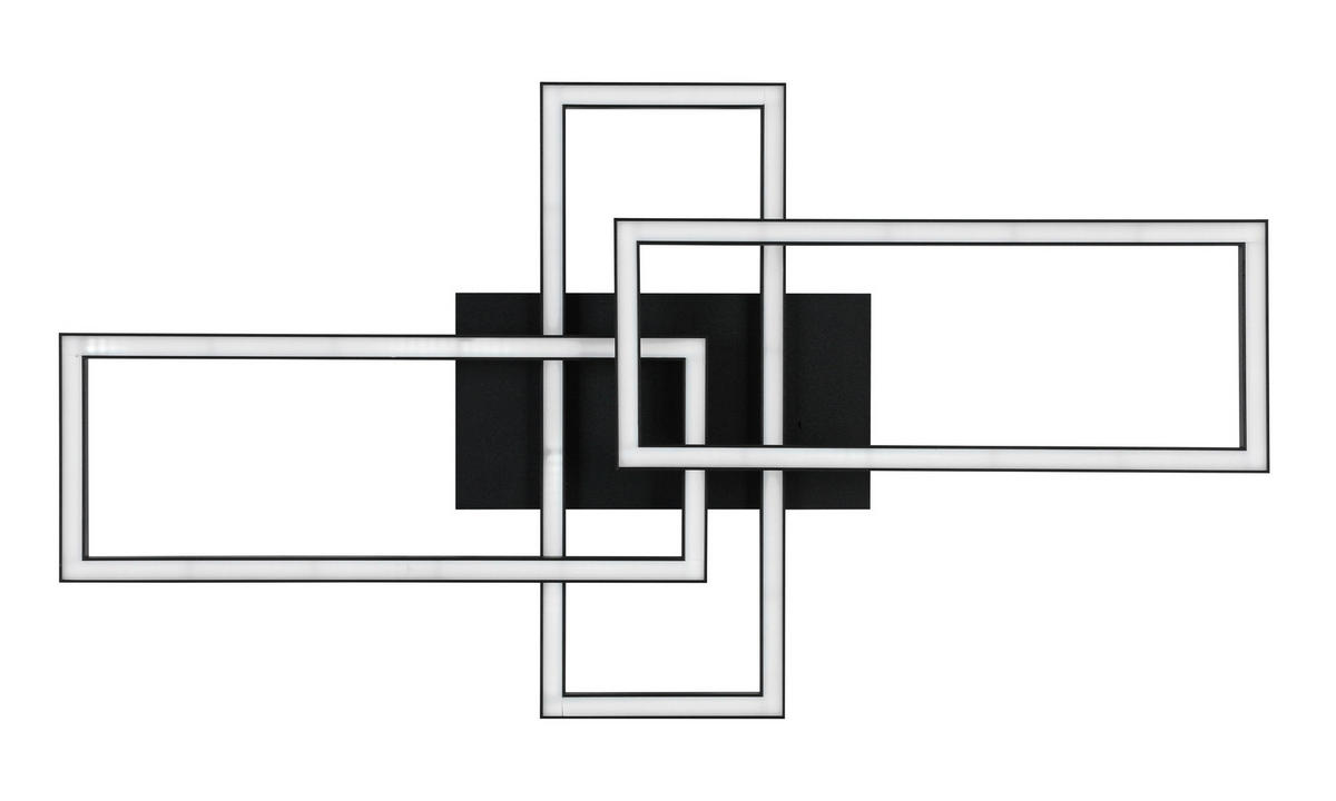 LED SVJETILJKA STROPNA  - bijela/crna, Trend, metal/plastika (62/34/8,7cm) - Novel
