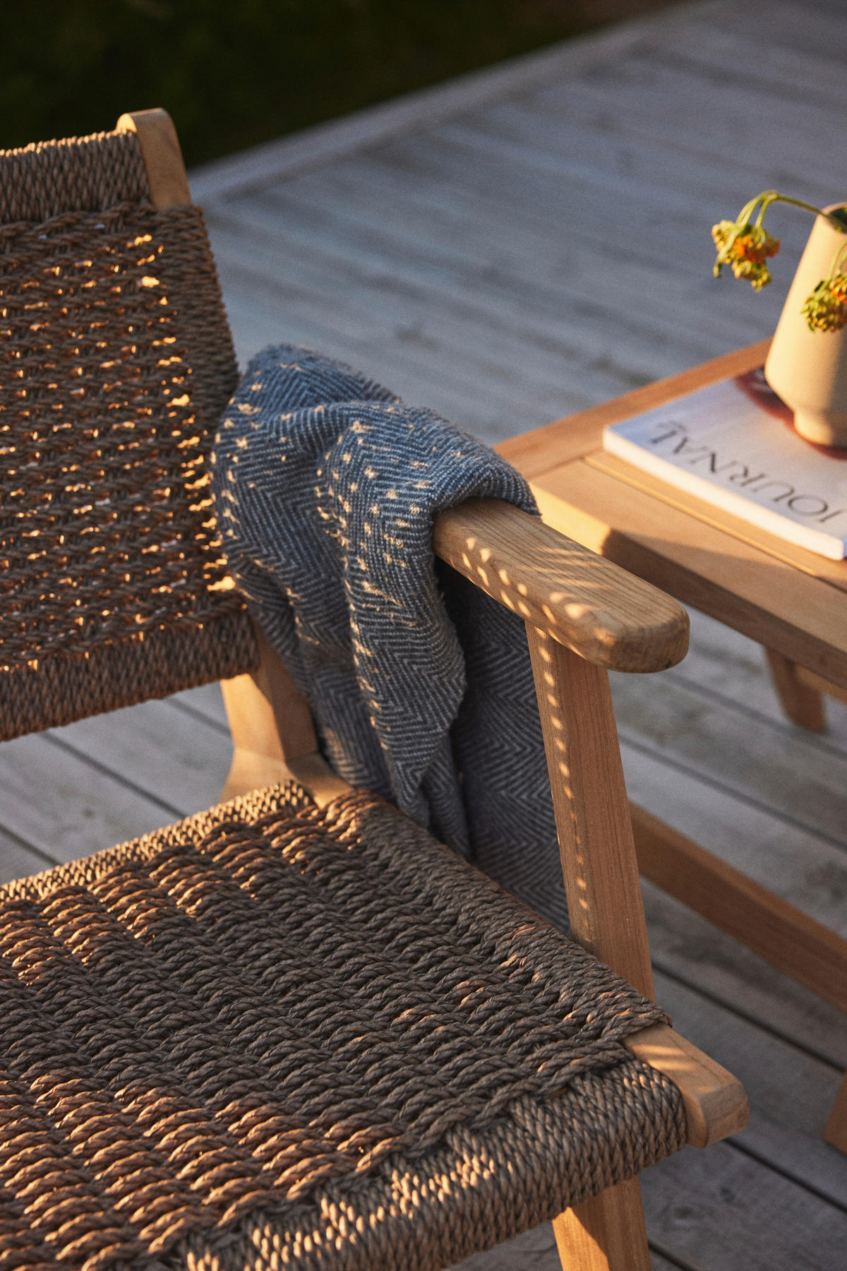 LOUNGETISCH  - Naturfarben/Teakfarben, Natur, Holz (45/45/42cm) - Gardenson