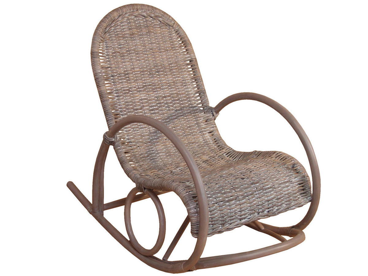 SCHAUKELSTUHL in Grau  - Grau, Natur, Holz (60/100/116cm) - MID.YOU