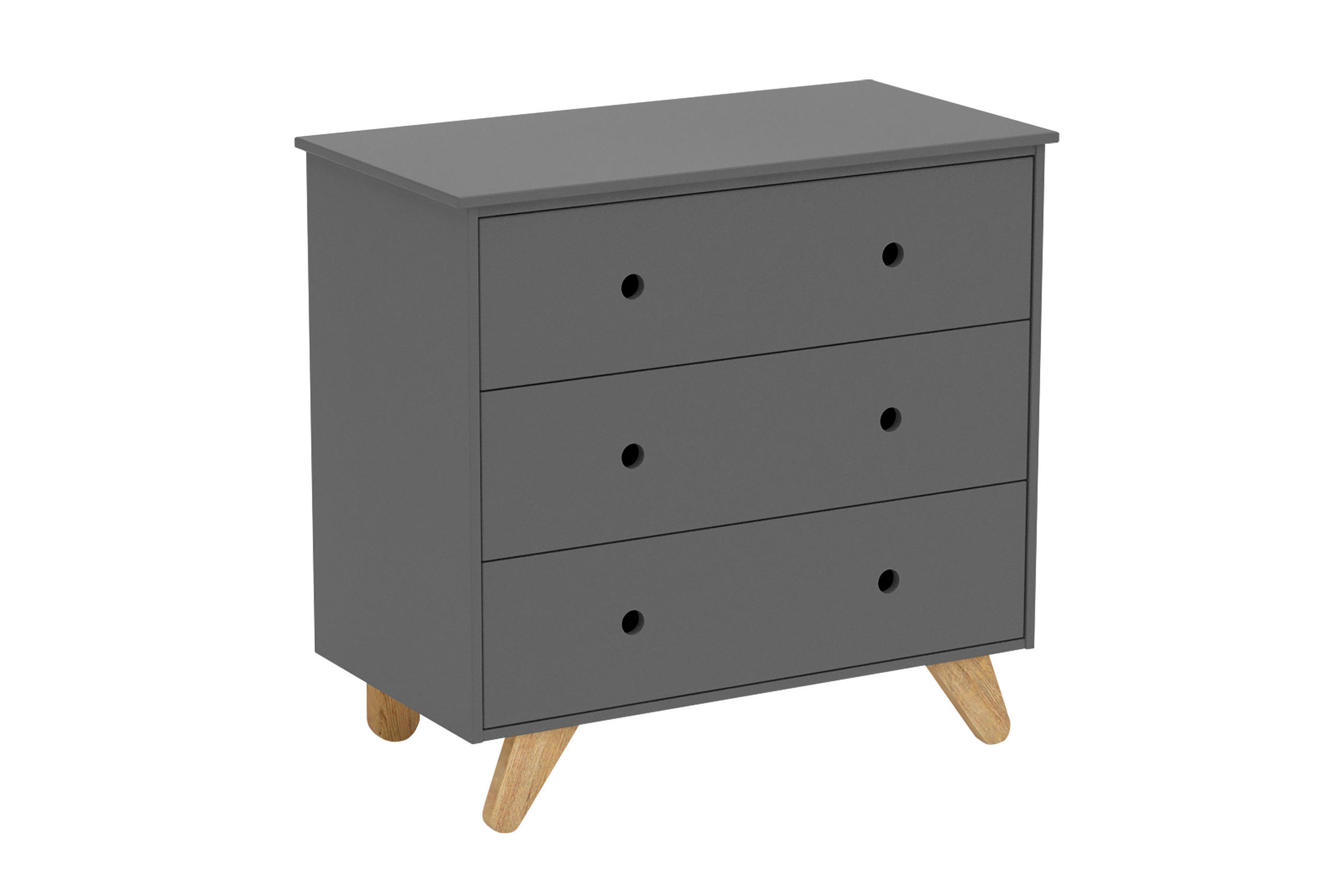 Livetastic Kommode Grau 95x90x50 cm