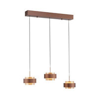 LED-HÄNGELEUCHTE 72/16/200 cm  - Kupferfarben, Design, Kunststoff/Metall (72/16/200cm)