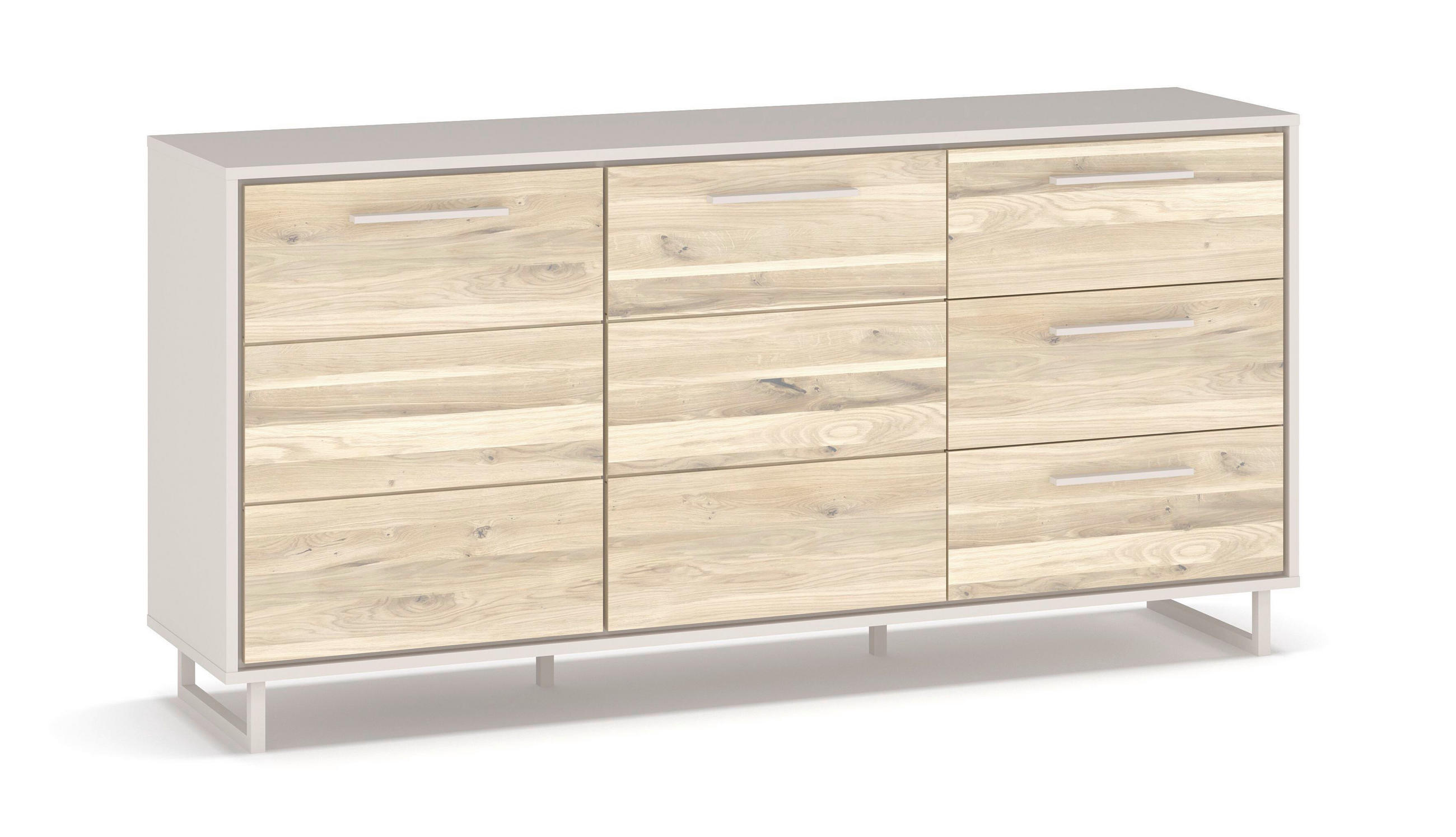 KOMMODE Kaunas  in 163/79/40 cm  - Kaschmir/Eiche Bianco, Design, Holz/Holzwerkstoff (163/79/40cm) - Livetastic