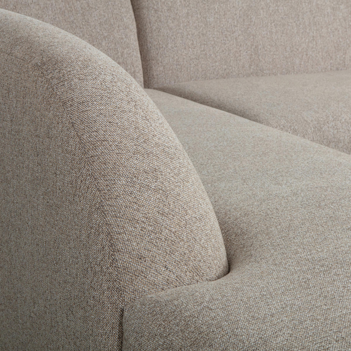 ECKSOFA Sloping in Chenille Naturfarben  225/274 cm  - Naturfarben, Design, Textil (225/274cm) - Livetastic