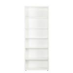 AKTENREGAL Weiß Hochglanz  - Weiß Hochglanz, KONVENTIONELL, Holzwerkstoff (81,6/217/35,7cm) - Carryhome