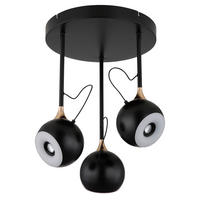 LED-DECKENLEUCHTE 32,5/42 cm   - Goldfarben/Schwarzchrom, Design, Kunststoff/Metall (32,5/42cm) - Globo